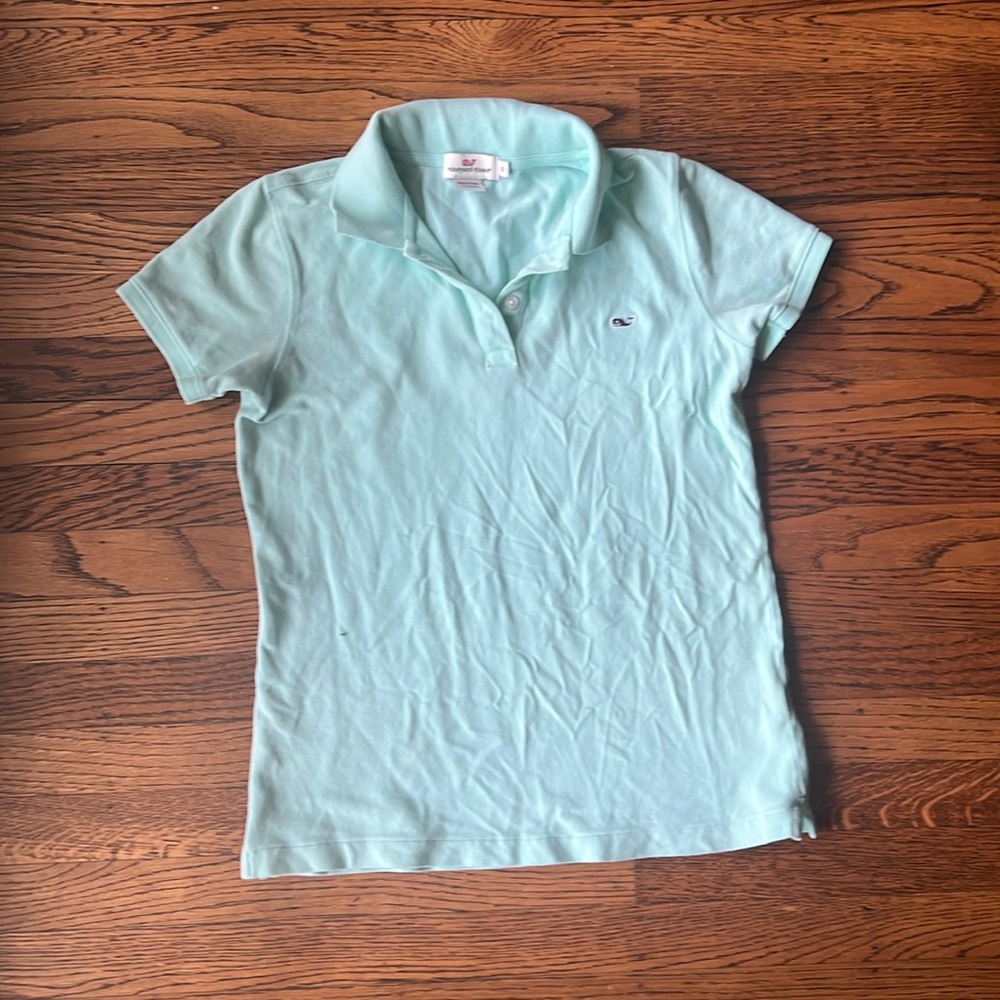 Vineyard vines teal polo